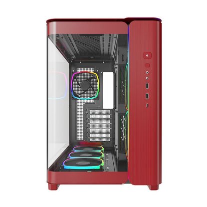 Kućište MONTECH King 95 Pro, prozor, RGB, ATX, crveno
