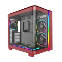 Kućište MONTECH King 95 Pro, prozor, RGB, ATX, crveno