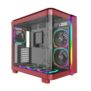 Kućište MONTECH King 95 Pro, prozor, RGB, ATX, crveno