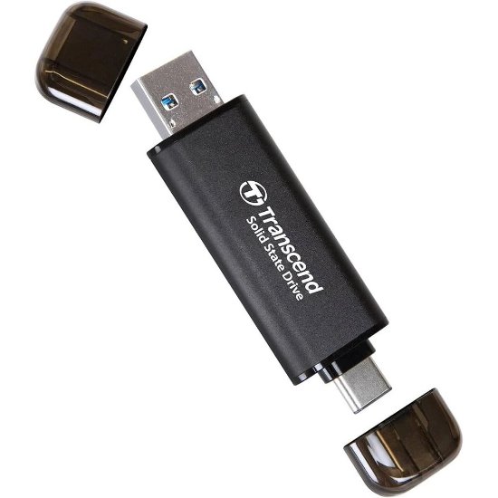 SSD vanjski 1TB TRANSCEND ESD310C, TS1TESD310C, 1050/950 MB/s, USB 3.2, crni
