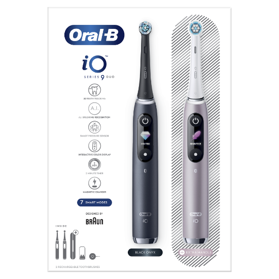 Električna četkica za zube ORAL-B iO9 duopack, 2 kom
