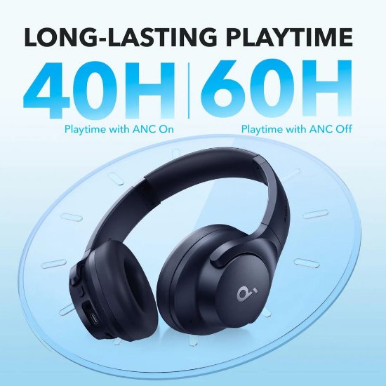 Slušalice ANKER SoundCore Q20i, bežične, plave