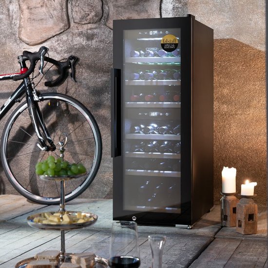 Hladnjak za vino CASO DESIGN WineExclusive 38 Smart, za 38 boca, 107cm, 2 temperaturne zone, energetski razred G