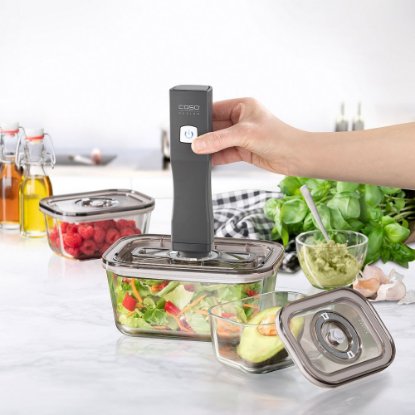 Set za vakumiranje CASO DESIGN Vacu OneTouch Eco-Set, pumpa, 3 posude