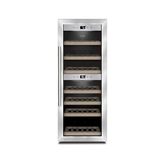 Hladnjak za vino CASO DESIGN WineComfort 380 Smart, za 38 boca, 103 cm, 2 temperaturne zone, energetski razred G
