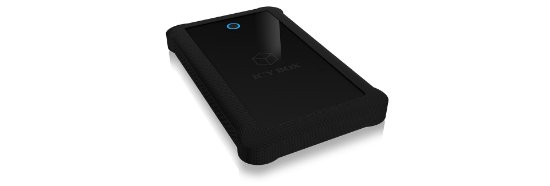 Eksterno kućište ICY BOX IB-233U3-B, 2.5" SATA HDD/SSD - USB 3.0, poseban dizajn za otpornost, crno