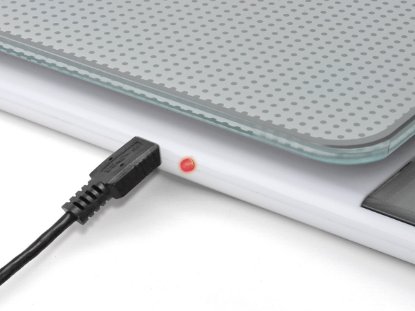 Kuhinjska vaga LAICA KS1320, digitalna, 5 kg, USB, staklo, bijela