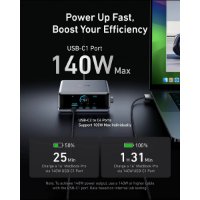 Kućni punjač ANKER Prime GaN, stolni, 4x USB-C, 2x USB-A, LCD zaslon, 250W