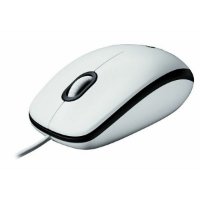 Miš LOGITECH M100, USB, bijeli