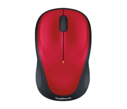 Miš LOGITECH M235, optički, bežični, Unifying receiver, crveni, USB