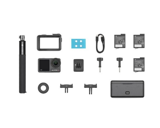Sportska digitalna kamera DJI Osmo Action 4 Adventure Combo, 4K120, 12 Mpixela + HDR, Touchscreen, Voice Control, WiFi, BT