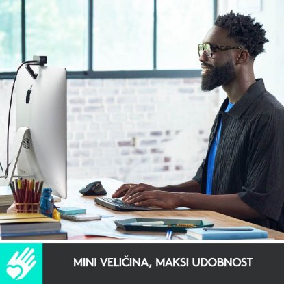 Tipkovnica LOGITECH MX Keys mini, bežična, BT, siva