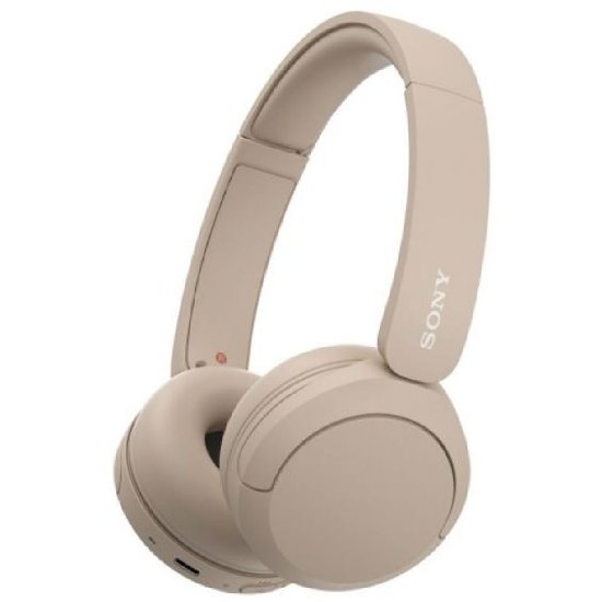 Slušalice SONY WH-CH520, Bluetooth, USB-C, bežične, bež