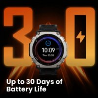 Pametni sat AMAZFIT T-Rex Ultra 2, 1.5" Amoled, pametne obavijesti, crni