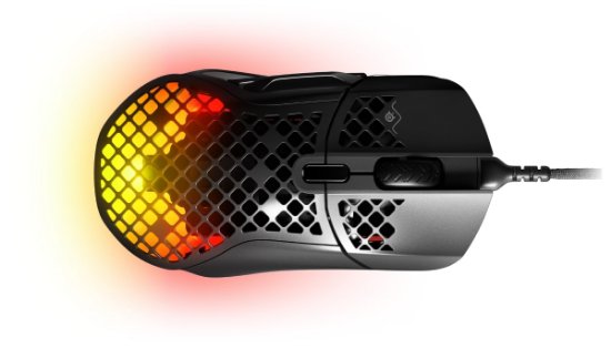 IZLOŽBENI - Miš STEELSERIES Aerox 5, optički, RGB, 18000 CPI, crni, USB