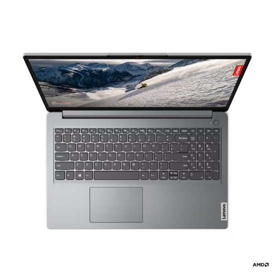 Laptop LENOVO IdeaPad 1 15AMN7 82VG00U1SC / Ryzen 5 7520U, 16GB, 512 GB SSD, AMD Radeon HD Graphics, 15.6" FHD IPS, Windows 11, sivi