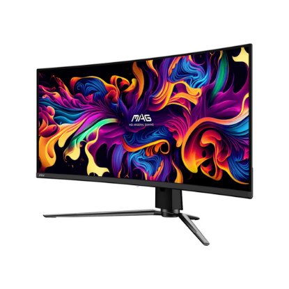 Gaming monitor 34" MSI MAG 341CQP, UWQHD, OLED, 175Hz, 1ms, 1000cd/m2, G-Sync, FreeSync, zakrivljeni, crni