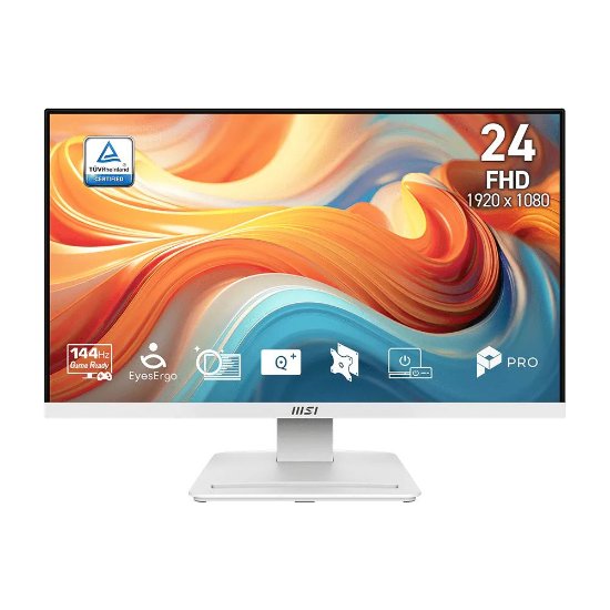 Gaming monitor 24" MSI MP241W E14V, FHD, VA, 144Hz, 1ms, cd/m2, bijeli