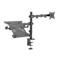 Stalak za monitor i laptop SBOX LCD-LM01-2, stolni, do 32", za 1 monitor, crni