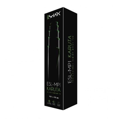 Podloga za miš WHITE SHARK Karuta XL Premium Line, crna