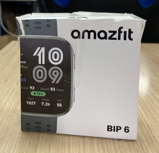 OPEN BOX - Pametni sat AMAZFIT Bip 6, pametne obavijesti, tamno sivi