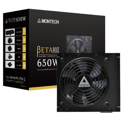 Napajanje 650W, MONTECH Beta 650, ATX, 120mm vent. 80+ Bronze