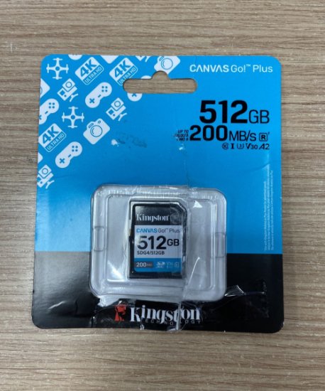 OPEN BOX - Memorijska kartica KINGSTON Canvas Go Plus SDG4/512GB, SDXC 512GB, Class 10 UHS-I
