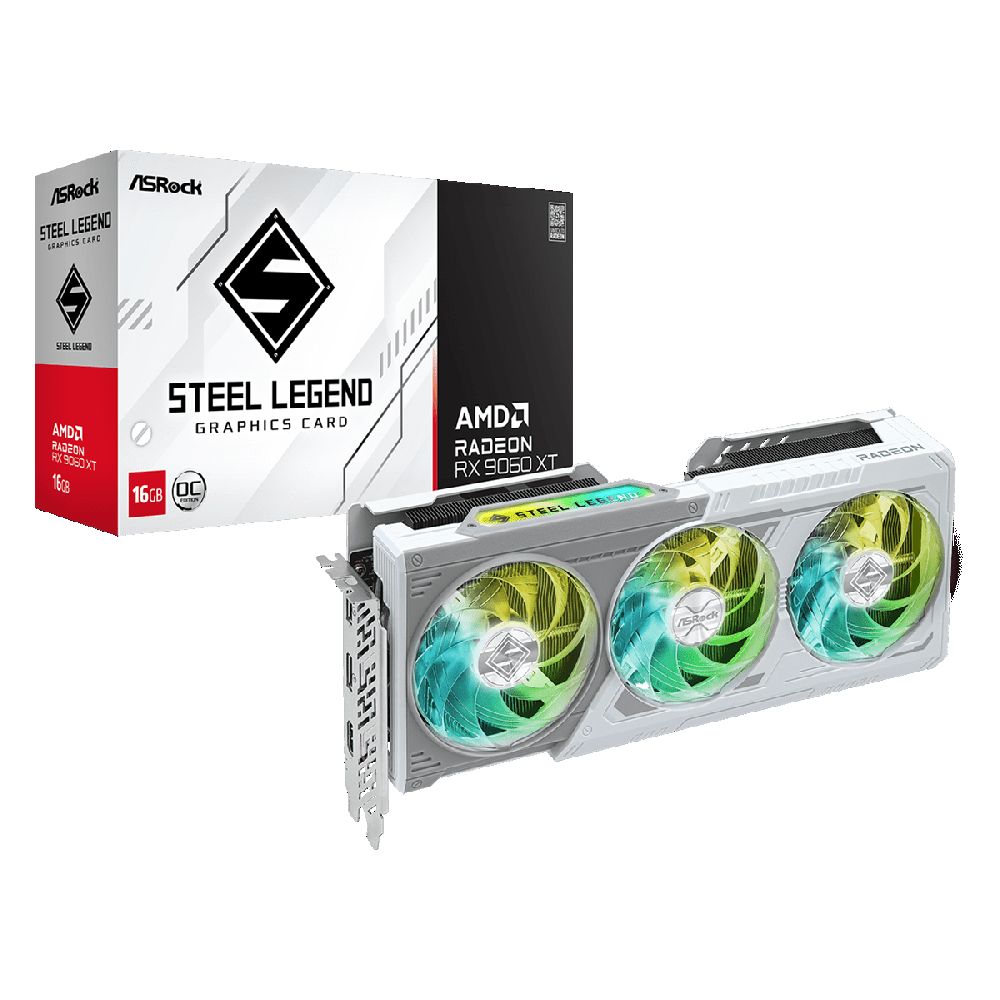 ASROCK Radeon RX 9060 XT Steel Legend OC