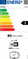 LED TV 65" HISENSE 65A6Q, Smart TV, 4K UHD, DVB-T2/C/S2, USB, Wi-Fi, BT, crni - energetski razred E