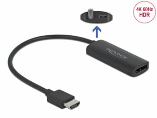 Adapter DELOCK, HDMI (M) na Display Port (Ž), 4K 60Hz