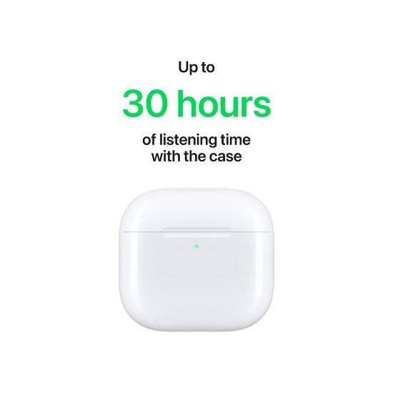Slušalice APPLE Airpods 4, USB-C, kutijica za punjenje, in-ear, mikrofon, bijele
