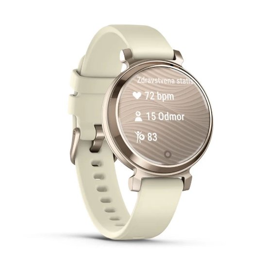 Pametni sat GARMIN Lily 2, silikonski remen, bež-zlatni