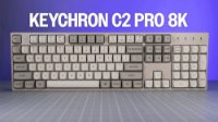 Tipkovnica KEYCHRON C2 Pro 8K, RGB, hot-swappable, programabilna, UK raspored, Red prekidači, USB, siva