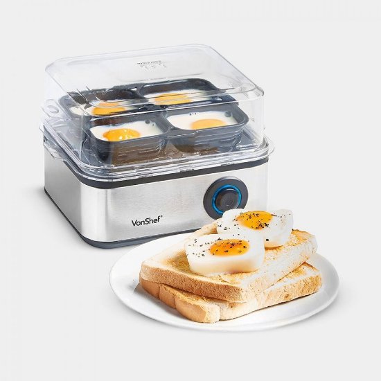 Kuhalo za jaja VONSHEF, 500 W, do 16 jaja, inox