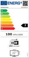 IZLOŽBENI - LED TV 65" LG 65UR78003LK, 4K UHD, DVB-T2/C/S2, Smart TV, HDMI, USB, BT, WiFi, LAN, energetski razred F