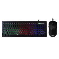 Tipkovnica + miš BARACUDA BGC-011 ORCA, LED, crna, USB
