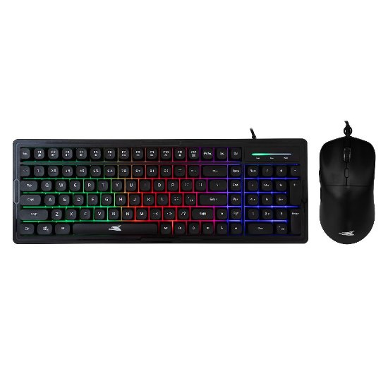 Tipkovnica + miš BARACUDA BGC-011 ORCA, LED, crna, USB