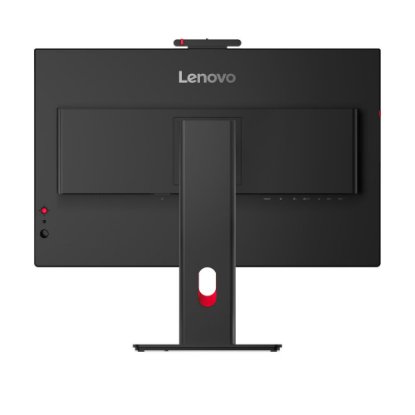 Monitor 27" LENOVO ThinkVision T27QD-4V, 64B8UAT1EU, QHD, IPS, 350 cd/m2, 4 ms, 120 Hz, DisplayPort, HDMI USB-C, pivot, kamera, zvučnici, crni