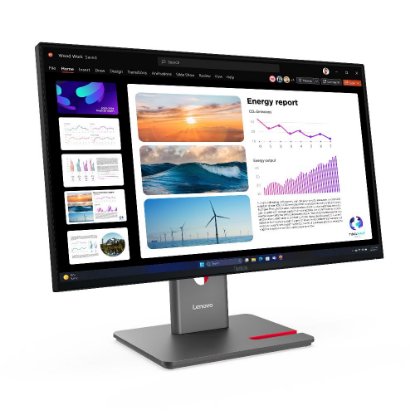 Monitor 23,8" LENOVO ThinkVision P24Q-40, 64B2GAT1EU, QHD, IPS, 300cd/m2, 4ms, 120Hz, DisplayPort, HDMI, USB-C, pivot, crni