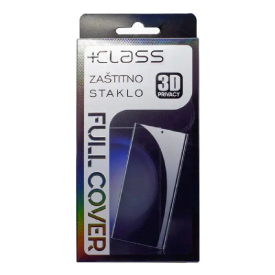 Zaštitno staklo +CLASS Privacy 3D, za APPLE iPhone 17 Pro, crno