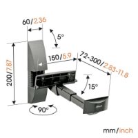Nosač za zvučnike VOGEL'S VLB200, zidni, do 20 kg