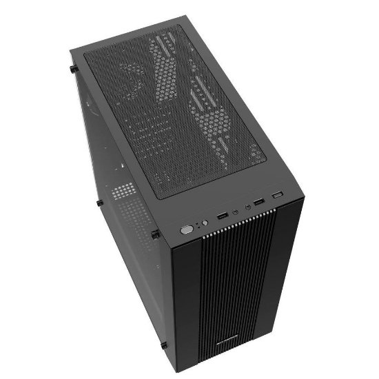 Kućište BIT FORCE GHOST TG-1, MIDI, ATX, crno, bez napajanja
