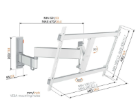 Nosač zidni za TV VOGEL'S TVM 3643, 40-77", zglobni, do 35kg, bijeli