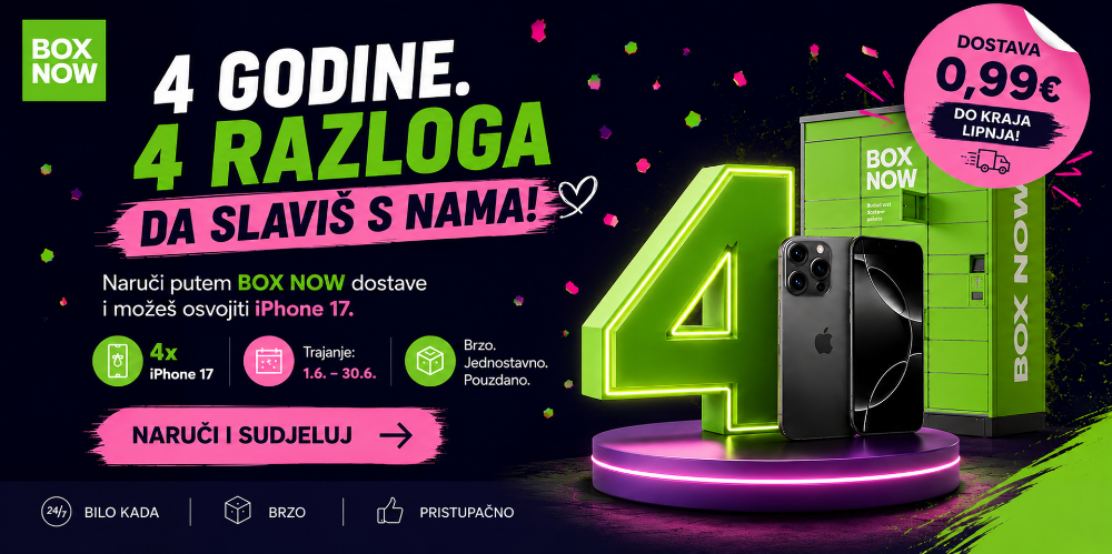 Prikažite detalje za Naruči putem BOX NOW dostave  i osvoji iPhone 17!