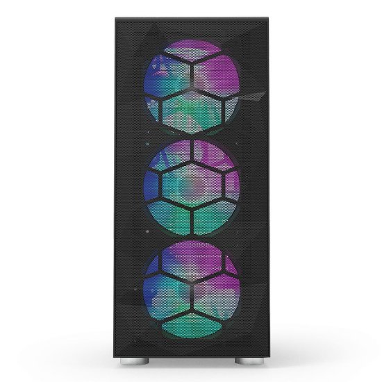 Kućište MONTECH X3 Mesh, prozor, RGB, ATX, crno