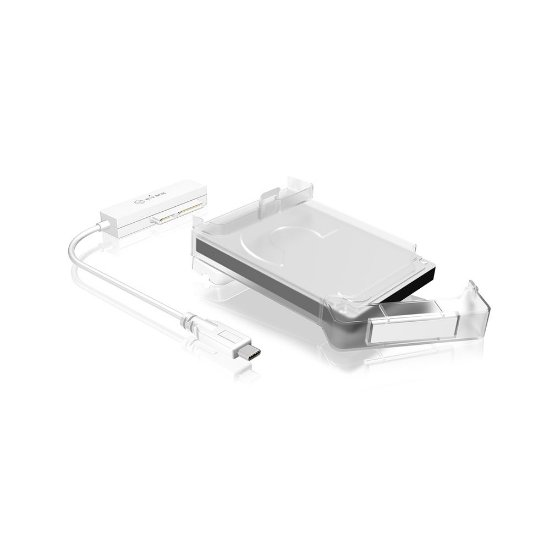 Eksterno kućište ICY BOX IB-AC703-C, 2.5'' HDD/SSD, USB-C, prozirno