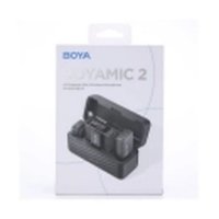 Mikrofon BOYA Boyamic 2-02, 2 odašiljača, 1 prijemnik, 3.5mm  bežični, USB C, crni