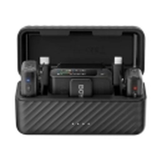 Mikrofon BOYA Boyamic 2-02, 2 odašiljača, 1 prijemnik, 3.5mm  bežični, USB C, crni