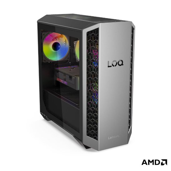 Računalo LENOVO LOQ Tower 91DF008GXT / Ryzen 7 8745HX, 64GB, 1TB SSD, nVidia GeForce RTX 5070, WiFi, bez OS, crno