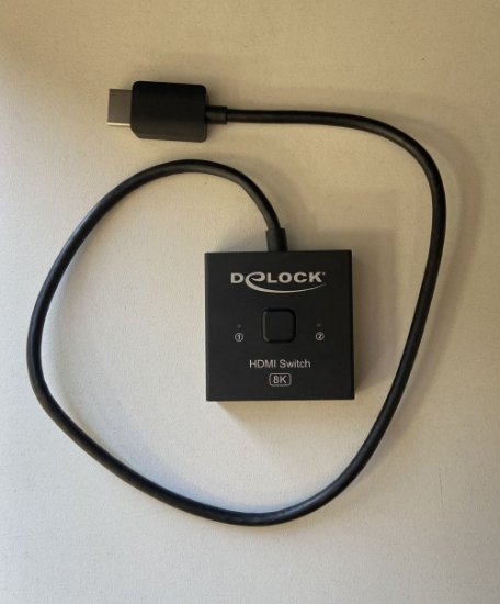 OPEN BOX - Razdjelnik DELOCK, HDMI 2-1 switch, dvosmjerni, 8K 60Hz